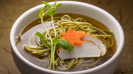 Soba Noodle with Green Tea